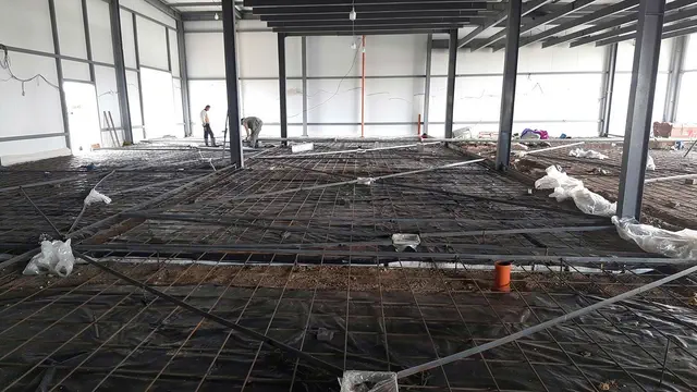Влаштування промислової підлоги на Тернопільському м’ясокомбінаті — підготовка основи